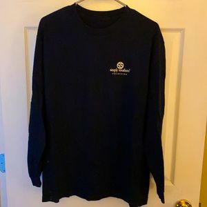 LS navy blue simply southern tee